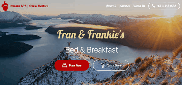 Fran & Frankie Bed and Breakfast - Wanaka